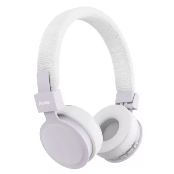 Hama Freedom Lit III Bezvadu austiņas uz auss, Bluetooth, USB-C, ceriņi/balta
