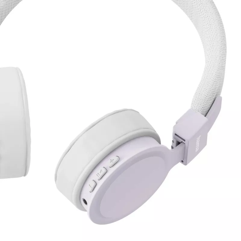 Hama Freedom Lit III Bezvadu austiņas uz auss, Bluetooth, USB-C, ceriņi/balta