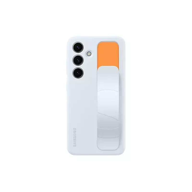 Samsung Galaxy S24 vāks Light Blue Monochromatisks ar galda statīvu