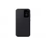 Samsung EF-ZS711CBEGWW Smart View Wallet Case apvalks Galaxy S23 FE, ar vietu kartēm, melns