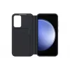 Samsung EF-ZS711CBEGWW Smart View Wallet Case apvalks Galaxy S23 FE, ar vietu kartēm, melns