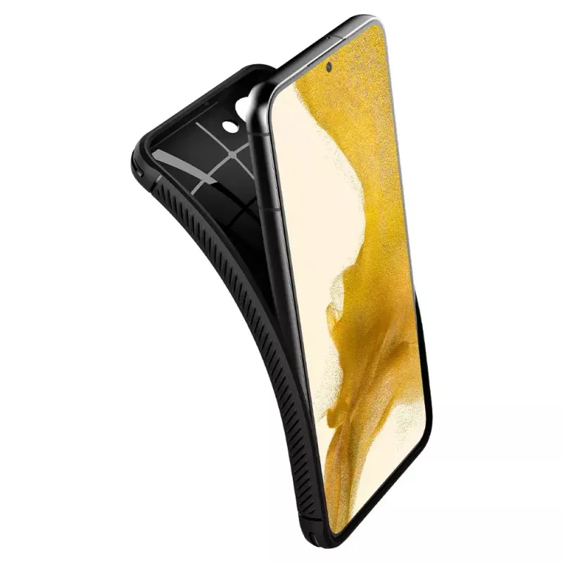 Spigen Rugged Armor mobilā telefona maciņš Melns Galaxy S22 6.1 collu
