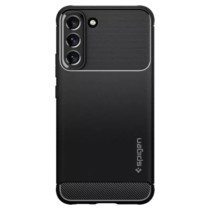 Spigen Rugged Armor mobilā telefona maciņš Melns Galaxy S22 6.1 collu