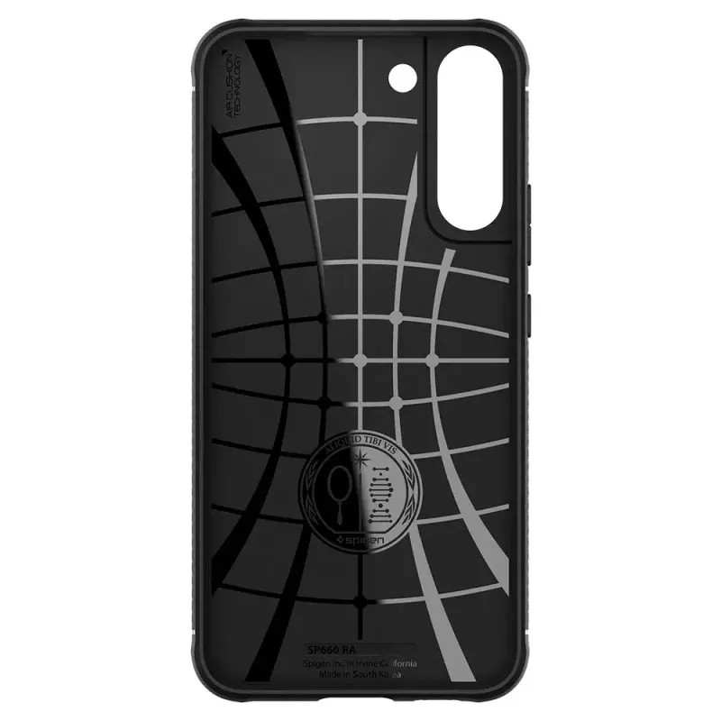 Spigen Rugged Armor mobilā telefona maciņš Melns Galaxy S22 6.1 collu
