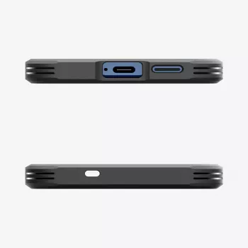 Spigen Galaxy S25 Tough Armor AI Black vāciņš ar galda statīvu