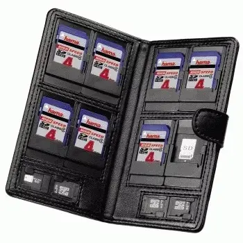 Hama Vegas atmiņas karšu maciņš SD/microSD Koskin melns