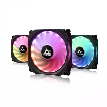 Chieftec CF-3012-RGB dzesēšanas sistēma 3x 120 mm ventilatori ar adresējamu RGB