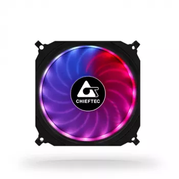 Chieftec CF-1225RGB datora korpusa ventilators 12 cm Melns