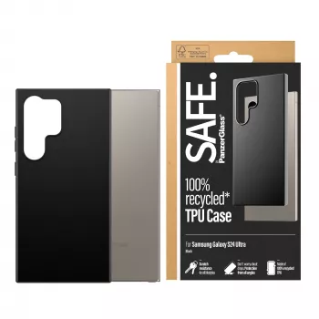 PanzerGlass SAFE TPU Maciņš Samsung Galaxy S24 Ultra Caurspīdīgs Melns