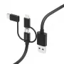 Hama 00201536 USB kabelis USB 2.0 1.5 m USB A USB C Melns