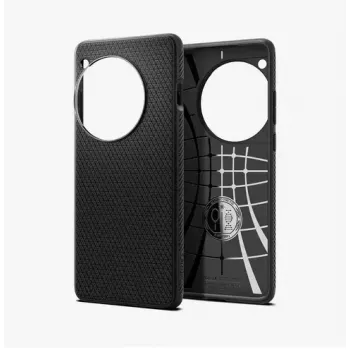 Spigen OnePlus 12 Liquid Air mati melns telefona maciņš 17.3 cm
