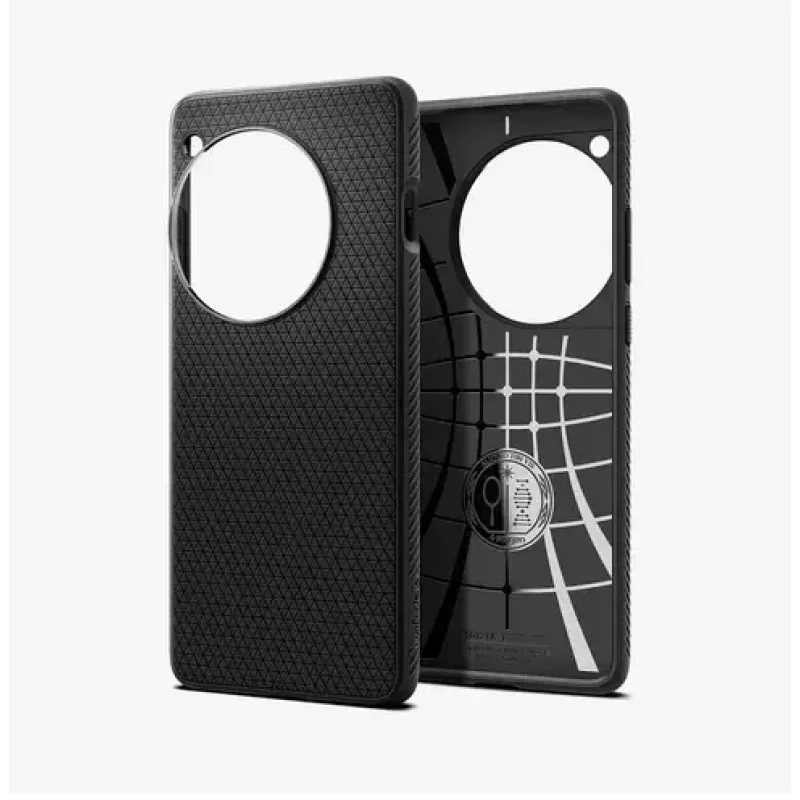 Spigen OnePlus 12 Liquid Air mati melns telefona maciņš 17.3 cm