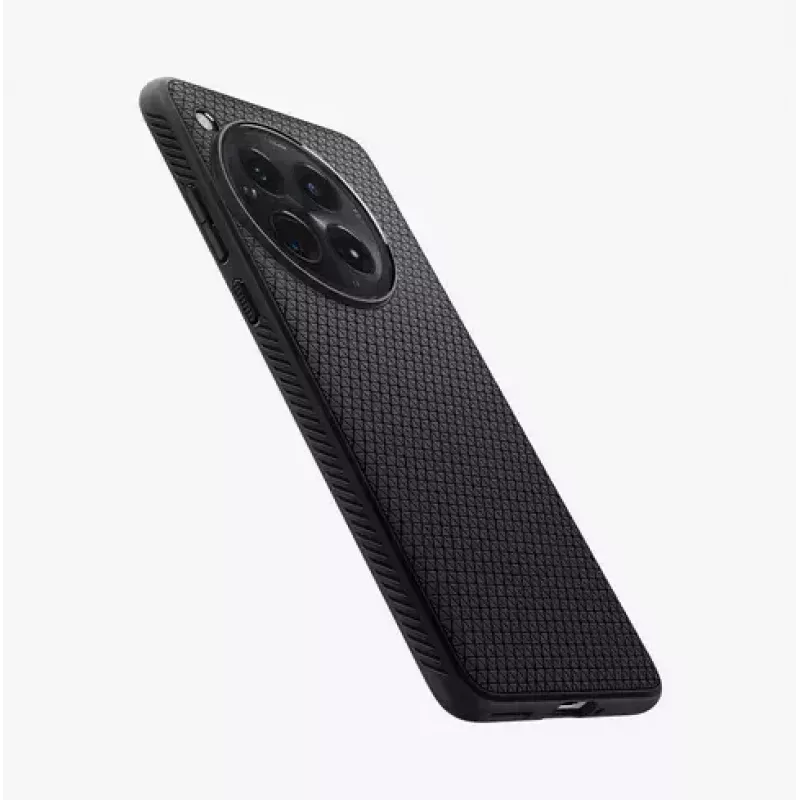 Spigen OnePlus 12 Liquid Air mati melns telefona maciņš 17.3 cm