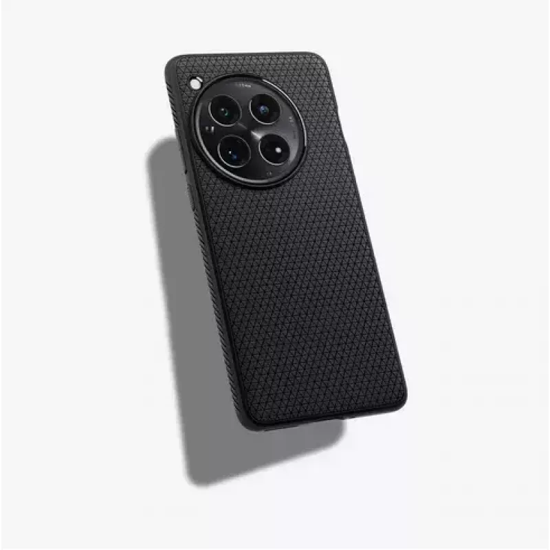 Spigen OnePlus 12 Liquid Air mati melns telefona maciņš 17.3 cm