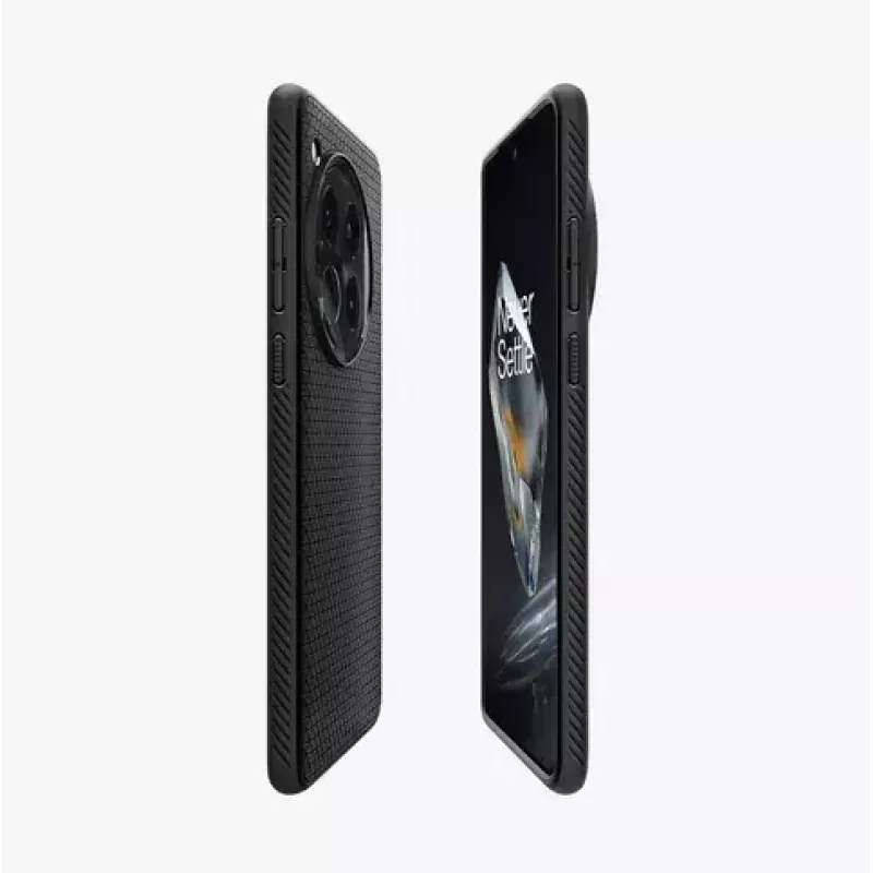 Spigen OnePlus 12 Liquid Air mati melns telefona maciņš 17.3 cm