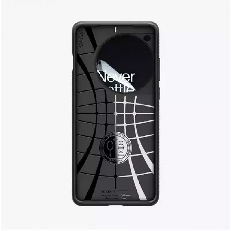 Spigen OnePlus 12 Liquid Air mati melns telefona maciņš 17.3 cm