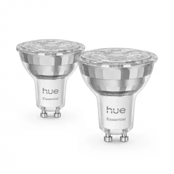 Philips Hue White and colour ambience Essential GU10 viedais prožektors – 345 lm – 4.7W – 2 iepakojumā
