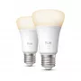 Philips Hue White A60 E27 1100 lm Bluetooth Zigbee viedā spuldze (2 iepakojumā)