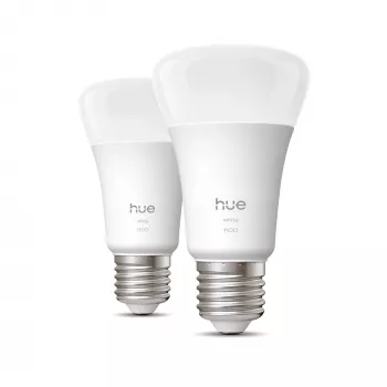 Philips Hue White A60 E27 1100 lm Bluetooth Zigbee viedā spuldze (2 iepakojumā)