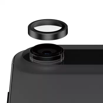PanzerGlass Hoops Ceramic II Kameras Lēcas Aizsargs iPhone Air, Melns