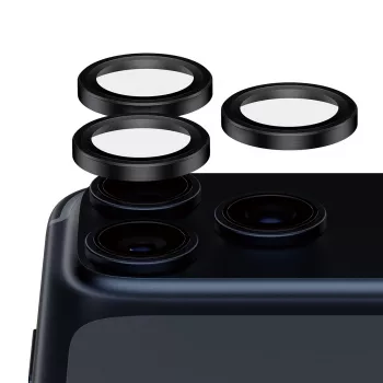 PanzerGlass Hoops Ceramic II Kameras Lēcu Aizsargs iPhone 17 Pro | iPhone 17 Pro Max | iPhone 16 Pro | 16 Pro Max