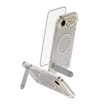 Aizsardzības komplekts PanzerGlass CARE 3-in-1 Feature Kick iPhone Air — rūdīts stikls, PET, silikons, caurspīdīgs