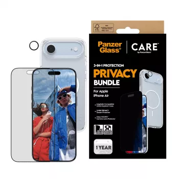 Aizsargmaciņš telefona PanzerGlass CARE iPhone 17 Air — Privātums 3-in-1