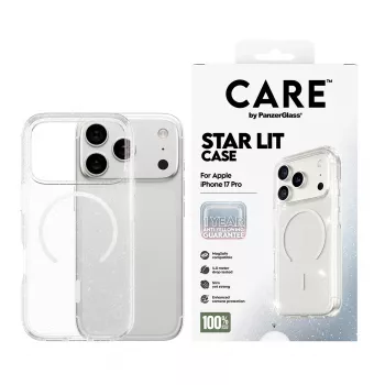 PanzerGlass CARE by Flagship Case Urban Explorer Star Lit White MagSafe iPhone 17 Pro caurspīdīgs aizsargmaciņš