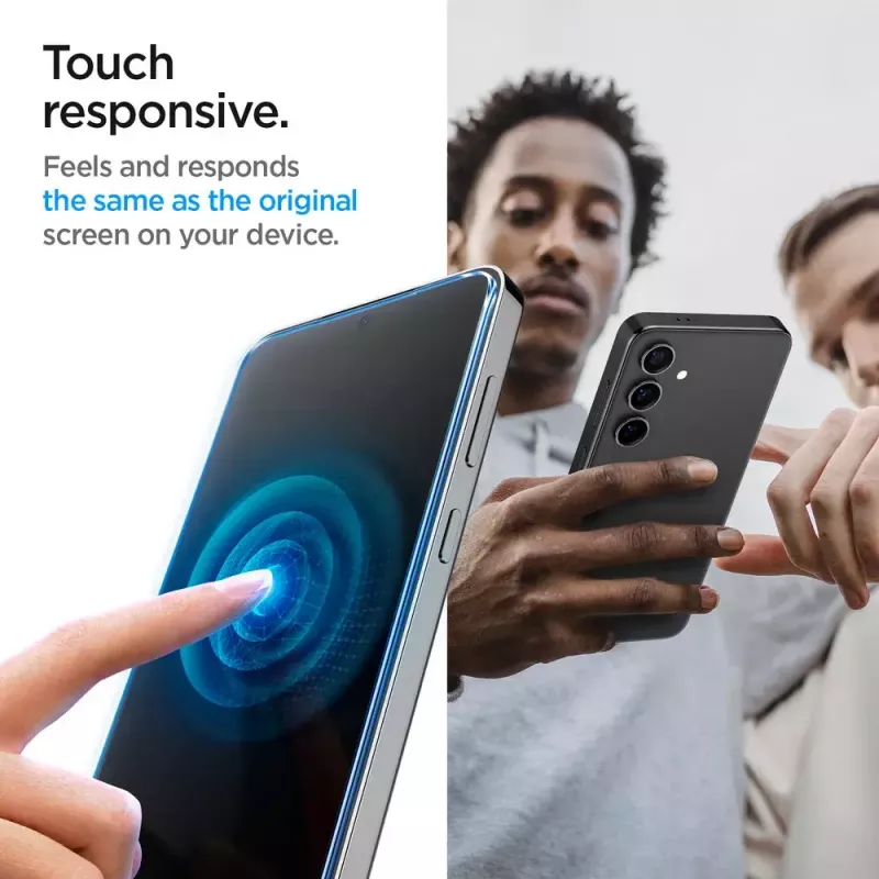 Stikla ekrāna aizsargs Spigen Galaxy S24, putekļu un skrāpējumu izturīgs