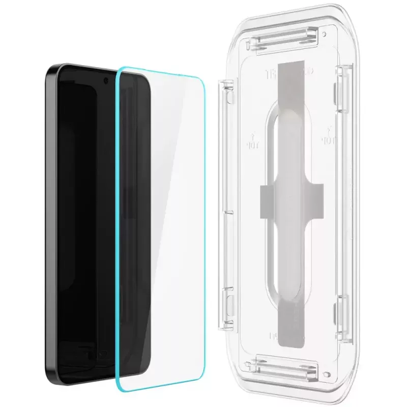 Stikla ekrāna aizsargs Spigen Galaxy S24, putekļu un skrāpējumu izturīgs