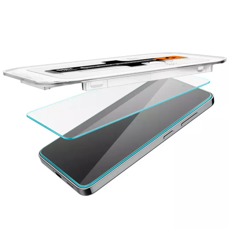 Stikla ekrāna aizsargs Spigen Galaxy S24, putekļu un skrāpējumu izturīgs