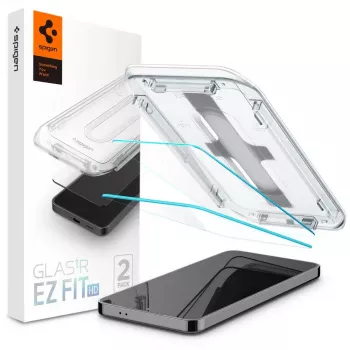 Stikla ekrāna aizsargs Spigen Galaxy S24, putekļu un skrāpējumu izturīgs