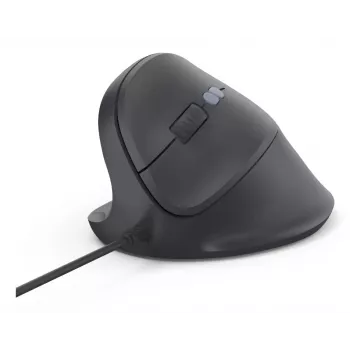 Hama ECM-500L vertikālā pele kreilim, USB Type-A, optiskā, 1800 DPI