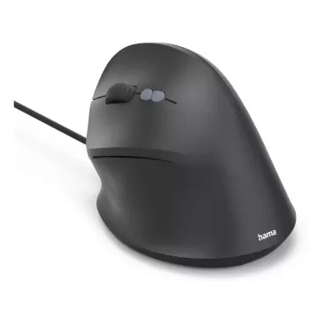 Hama ECM-500L vertikālā pele kreilim, USB Type-A, optiskā, 1800 DPI