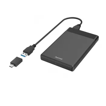 Hama 00200760 ārējais korpuss HDD/SSD 2.5 collu melns