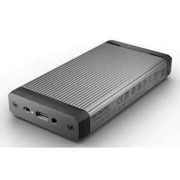 Karšu lasītājs SanDisk PRO-READER USB 3.2 Gen 2 (Type-C) — atbalsta MicroSD un SD, melns/pelēks, 60×115.3×19.1 mm