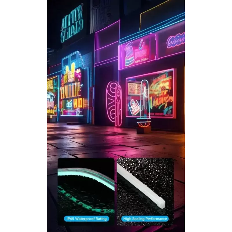 LED neona lente Vention PAEWJ-EU 5 m, silikons, DC 12V, 72 LEDs/m, 15 W, IP65, IR tālvadība