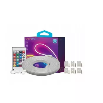LED neona lente Vention PAEWJ-EU 5 m, silikons, DC 12V, 72 LEDs/m, 15 W, IP65, IR tālvadība