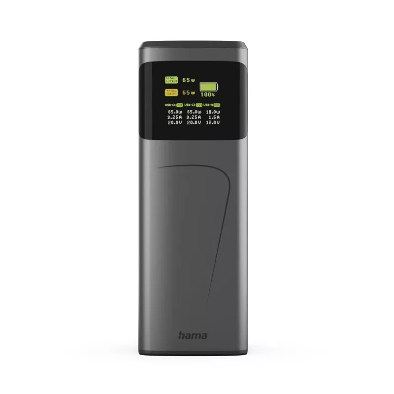 Hama High Power litija jonu (Li-Ion) 20000 mAh pelēks