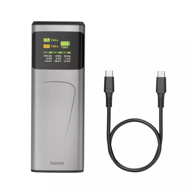 Hama High Power Litija-Jonu (Li-Ion) 24000 mAh Pelēks