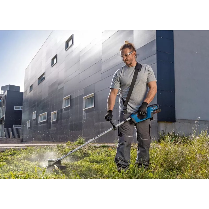 Bosch GRT 18V-33 PROFESSIONAL 33 cm Bezvadu trimmeris, Melns, Zils, Sarkans