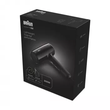 Fēns Braun HD2.0 2000W Melns 1.95m Vads