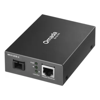 Tīkla mediju pārveidotājs TP-Link Omada MC212CS-2 — vienmoda SC/UPC, 1x RJ-45 Gigabit, 1550 nm, 1 Gbps, 2 km