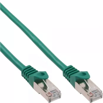 InLine Patch Kabelis SF/UTP Cat.5e zaļš 0.25m