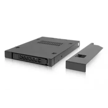 Icy Dock MB411SKO-B — metāla 2.5 inch SATA/SAS disku mobilais grozs 12.7 mm ODD slotam