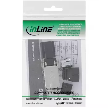 InLine RJ45 spraudnis Cat.8.1 2000MHz, uzstādāms lauka apstākļos, ekranēts, ar skrūvējamu vāciņu