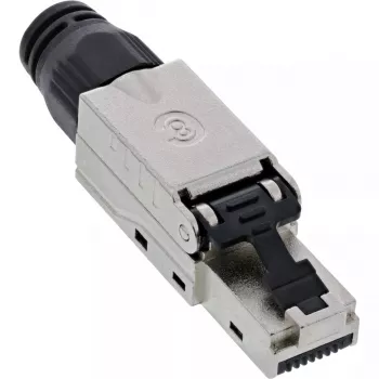InLine RJ45 spraudnis Cat.8.1 2000MHz, uzstādāms lauka apstākļos, ekranēts, ar skrūvējamu vāciņu