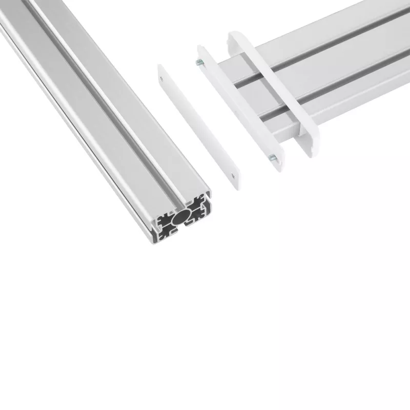 InLine Slatwall Panel Alumīnija paneļu sistēma, stiprināšanai pie galda, 1m