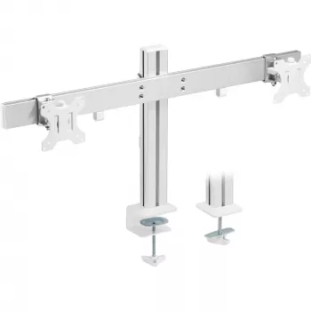 InLine Aluminium monitora galda stiprinājums 2 monitoriem līdz 32 collām, 8 kg