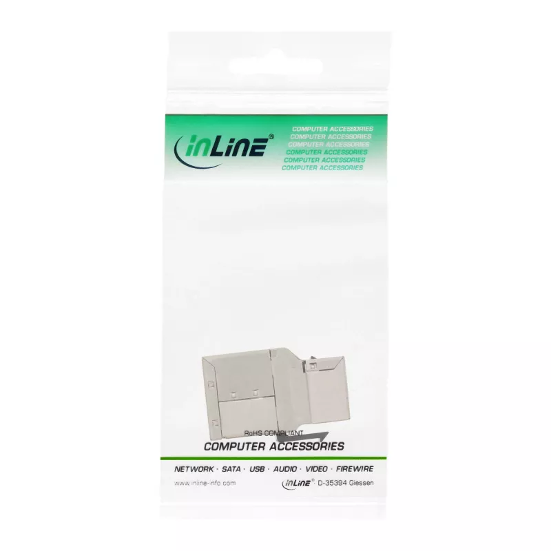 InLine RJ45 Keystone modulis sievišķais-sievišķais SNAP-In Cat.6A STP
